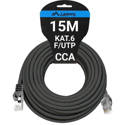 KABEL PRZEWÓD LAN SIECIOWY RJ45 CCA ETHERNET KAT.6 CAT FTP 15M LANBERG na Arena.pl