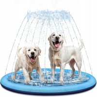 MATA CHŁODZĄCA ZRASZAJĄCA WODNA DLA PSA KOTA DZIECI FONTANNA OGRODOWA 150CM