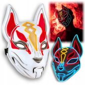 Maska led kot świecąca cosplay bal przebranie kota impreza karnawał