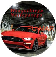 Opłatek na tort Mustang Ford Auto Samochód Logo Fura