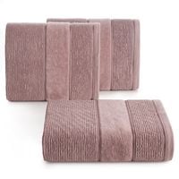 Ręcznik Emma 5 70x140 cm pudrowy róż bawełna frotte 500 g/m²
