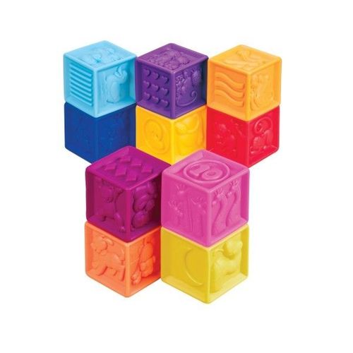 Klocki miękkie One Two Squeeze B.Toys na Arena.pl