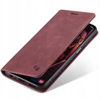 ETUI Z KLAPKĄ DO GALAXY A55 5G SKÓRZANE PORTFEL POKROWIEC ZAMYKANE + SZKŁO