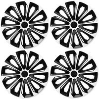 4x Kołpaki 14 cali uniwersalne NRM STRONG BIAŁO CZARNE Komplet Kołpaków