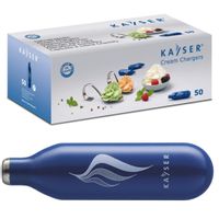 PROFESJONALNE NABOJE DO BITEJ ŚMIETANY SYFONU N2O 50 SZTUK KAYSER