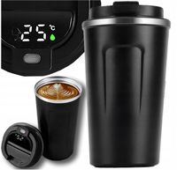 Kubek termiczny termos 380ml uchwyt do samochodu na kawę herbatę smart