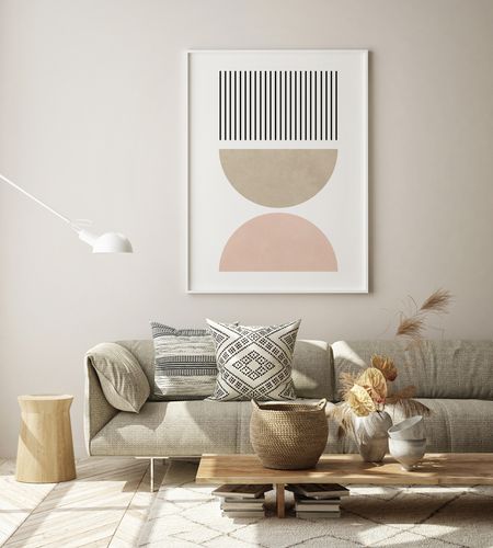 Plakat cyfrowy do wydruku  geometryczne boho na Arena.pl