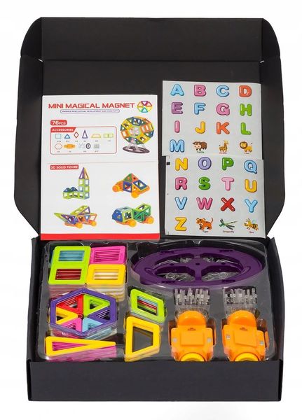 KLOCKI MAGNETYCZNE NOWE 76EL. zdjęcie 10