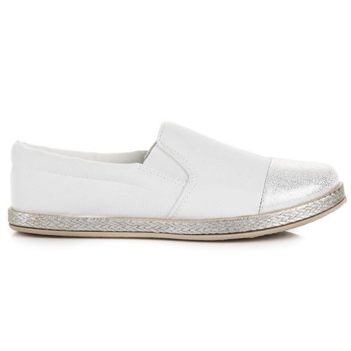 BIAŁE ESPADRYLE SLIP ON Rozmiar - 39 na Arena.pl
