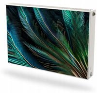 Mata magnetyczna magnes na grzejnik kaloryfer na wymiar PAWIE PIÓRA 60x80cm