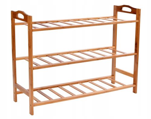 STOJAK NA BUTY OBUWIE REGAŁ PÓŁKA SZAFKA DO PRZEDPOKOJU BAMBUSOWA na Arena.pl