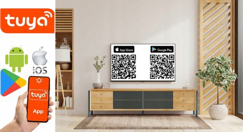 BEZPRZEWODOWY ALARM LCD GSM APP SYRENY WIFI TUYA na Arena.pl