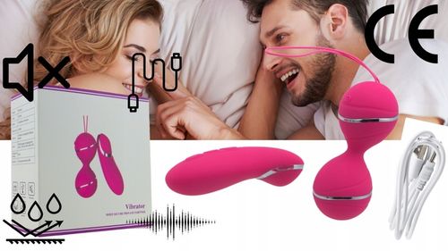 Wibrujące STYMULUJĄCE KULKI GEJSZY z pilotem MASAŻER 10 TRYBÓW WIBRACJI na Arena.pl