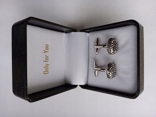 Srebrne spinki do mankietów EXC Mózg Umysł Mensa dla Inteligenta Uczonego na Arena.pl