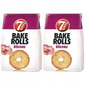Bake Rools Chrupiące pieczywo o smaku bekonu 150 g x 2 sztuk
