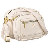 zestaw torebka i saszetka z paskiem, elegancka nerka na ramię - rovicky