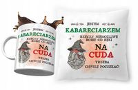 Zestaw Dla Kabareciarza Poduszka + Kubek Prezent Z Nadrukiem Ze Zdjęciem