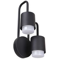 Elewacyjna LAMPA ścienna SORANO C49-2/BK-9 Italux tarasowa OPRAWA kinkiet LED 12W 3000K do ogrodu outdoor IP44 czarny