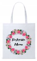 Dla Mamy Mamusi Prezent Torba Eco Biała Shopper Z Nadrukiem Ze Zdjęciem