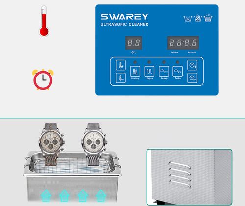 Myjka ultradźwiękowa Swarey 2,5L z podgrzewaczem timer i 40kHz POWYSTAWOWY na Arena.pl