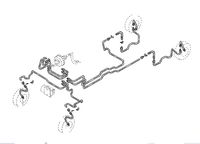 Renault Trafic 2 Zestaw Przewodów Hamulcowych Elastycznych Gumowych
