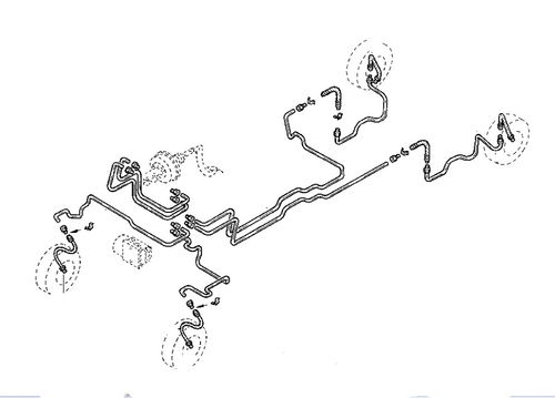 Renault Trafic 2 Zestaw Przewodów Hamulcowych Elastycznych Gumowych na Arena.pl