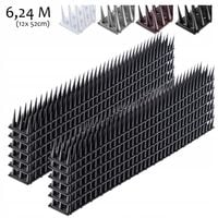 KOLCE NA PTAKI GOŁĘBIE PLASTIKOWE 12szt 6,24m