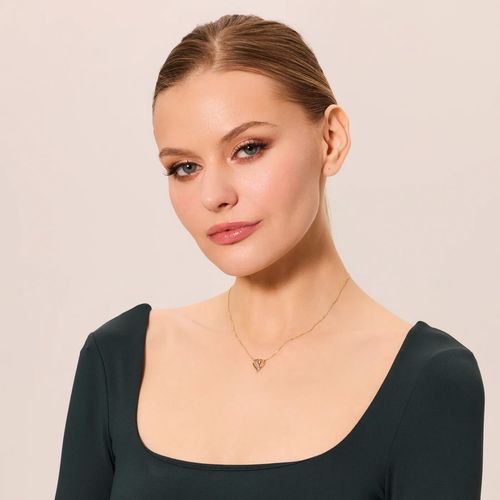 złoty wisiorek serce z 1 diamentem 585 na Arena.pl