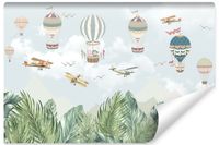 Fototapeta BALONY Góry Liście Tropikalne Samoloty Pejzaż 315cm x 210cm