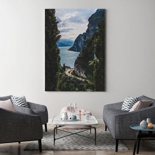 Obraz na płótnie - Canvas, Jezioro w górach 60x90 na Arena.pl