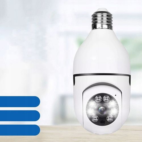 Kamera Obrotowa Panoramiczna 360 Zamiast Żarówki Nagrywanie Nocne Wi-FI IP na Arena.pl