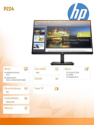 Monitor P224 5QG34AA na Arena.pl