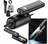 Odkurzacz Samochodowy Ręczny Bezprzewodowy 2w1 Dmuchawa Wydmuch LED