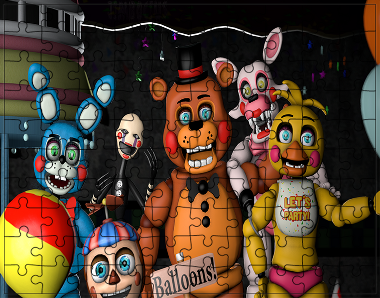 Puzzle FNAF Five Nights at Freddy's zdjęcie 1
