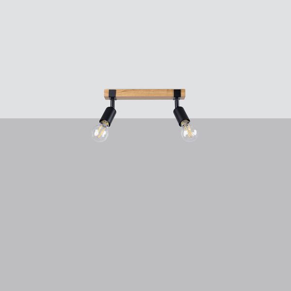 Plafon ZUCA 2 czarny zdjęcie 2