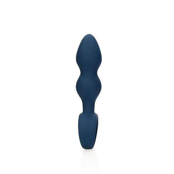 Teardrop Shaped Anal Plug - Large - Baltic Blue zdjęcie 10