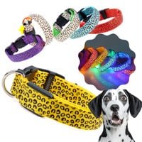 OBROŻA DLA PSA S 41CM LED ŚWIECĄCA REGULOWANA KOLOROWA WYTRZYMAŁA