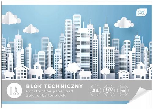 blok techniczny a4/10k biały 170g  a'10 0005 na Arena.pl