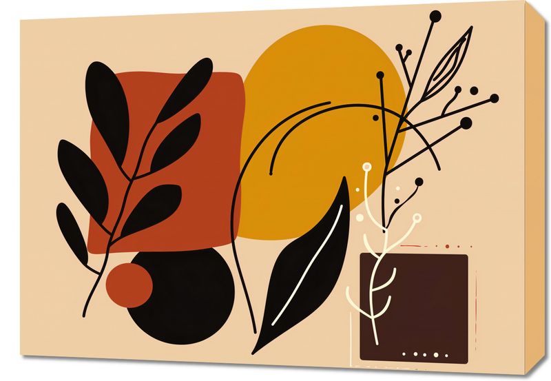 Obraz 70x50cm Ciepłe Kontury zdjęcie 1