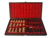 SZACHY drewniane WE WKŁADCE 34x34 - PRODUCENT