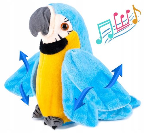 PAPUGA GADAJĄCA POWTARZA TAŃCZY MÓWI MÓWIĄCA Miś GADAJĄCA MASKOTKA na Arena.pl