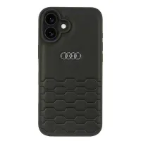 Etui Audi Synthetic Leather na iPhone 16 Plus 6.7" - czarne