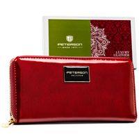 portfel damski skórzany ptn ph25-1-sh-4795 red