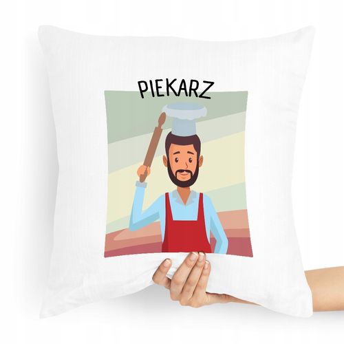 Poduszka Prezent Dla Piekarza Piekarz Cukiernik Z Nadrukiem Ze Zdjęciem na Arena.pl