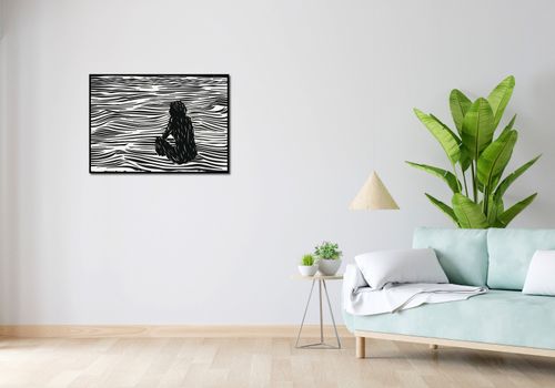 Plakat 84x59,5cm Złożone Fluidalne Linie na Arena.pl