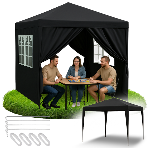 Pawilon ogrodowy czarny zdjęcie 1