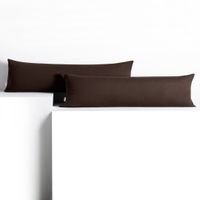 Poszewka na poduszkę wałek bawełna AMBER 20x145 2szt. brązowa DecoKing