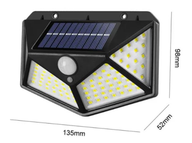 LAMPA SOLARNA Z CZUJNIKIEM RUCHU 3 TRYBY ŚWIECENIA ZEWNĘTRZNA OGRODOWA LED zdjęcie 7