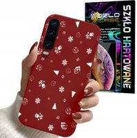 ETUI DO SAMSUNG A70 - ŚWIĄTECZNE WZORY CHOINKA MIKOŁAJ + SZKŁO