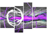 130CM 85 OBRAZ 4 ELEM POSTACIE TAŃCU ŚCIENNY